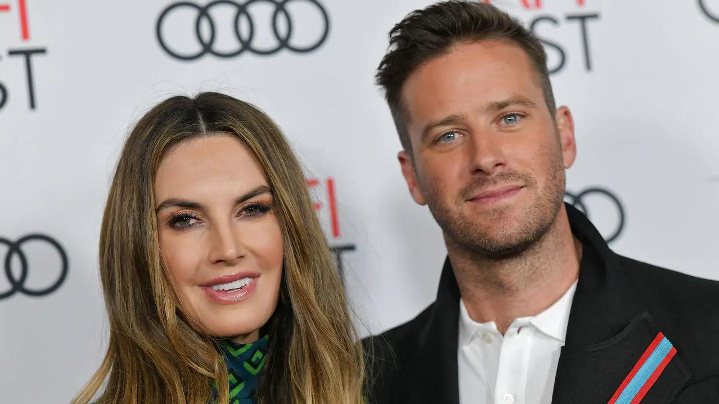 Armie Hammer med sin ekshustru, Elizabeth Chambers, som han blev skilt fra i sommer.