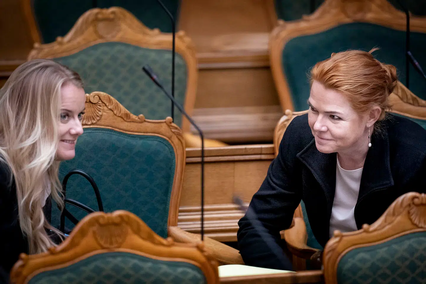 Venstres Inger Støjberg og Nye Borgerliges Pernille Vermund har stået last og brast i Støjberg-sagen.