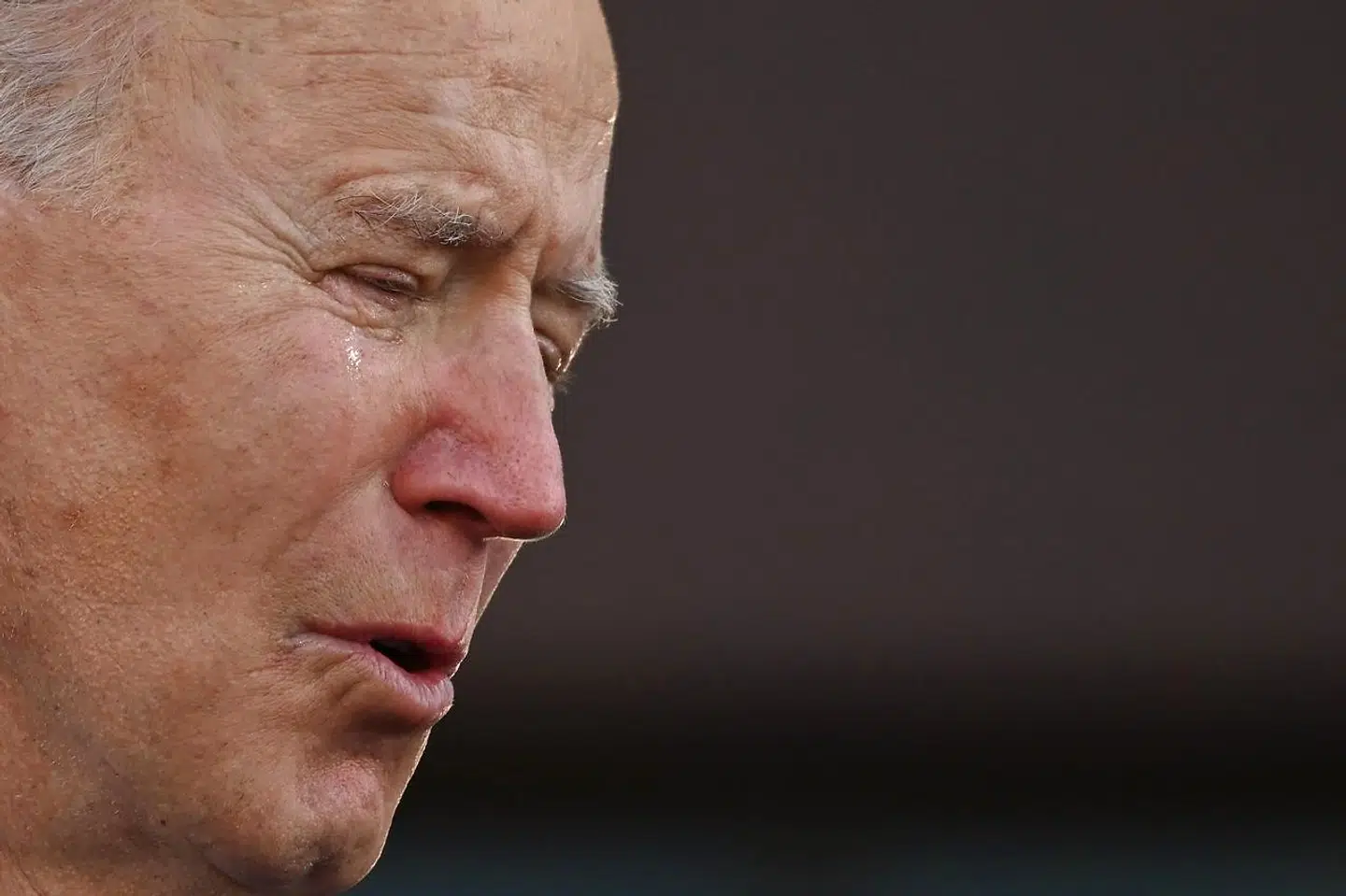 Her ses Joe Biden under talen i Delaware.
