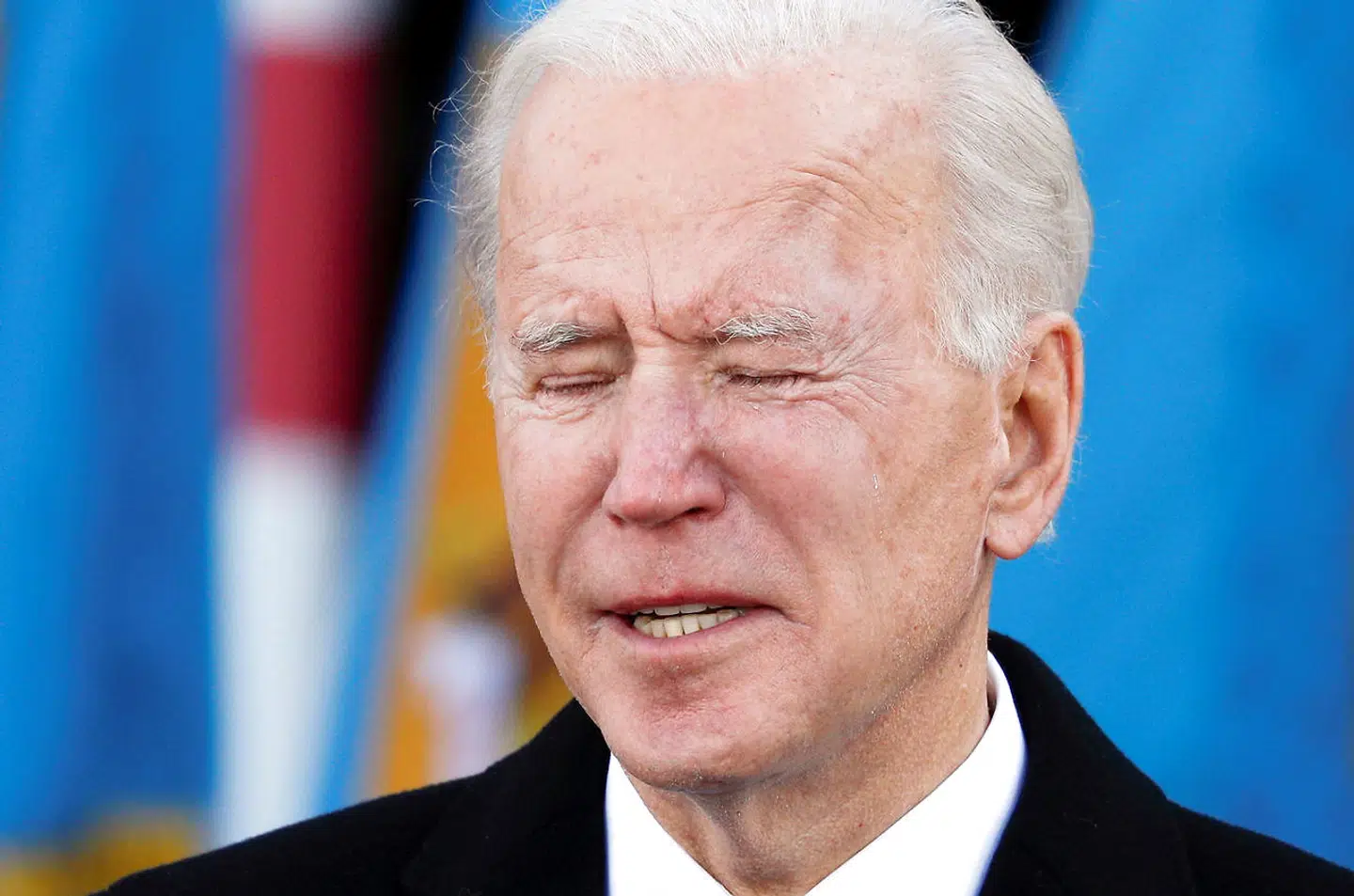 Joe Biden under sin tale.
