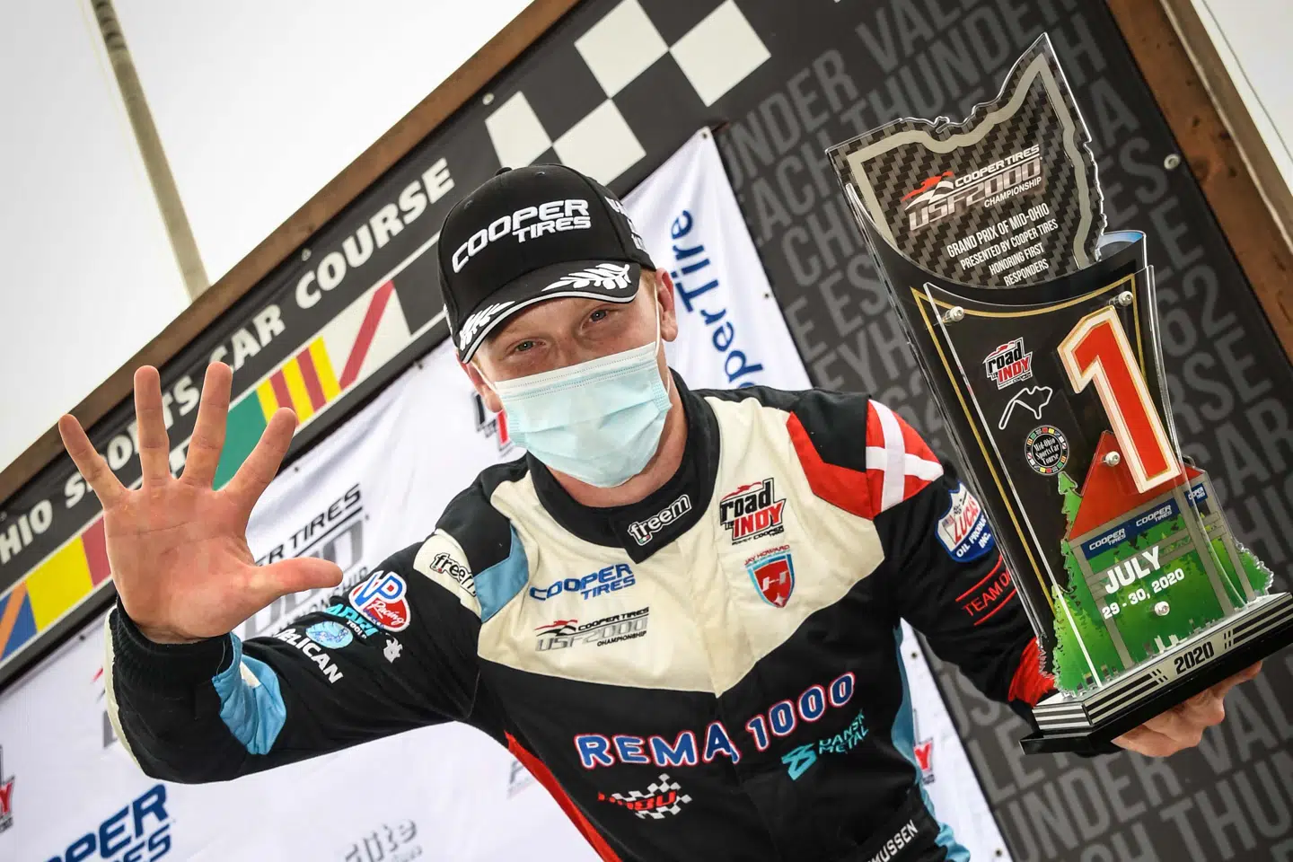 Christian Rasmussen vandt i overlegen stil det amerikanske USF2000-mesterskab i 2020.