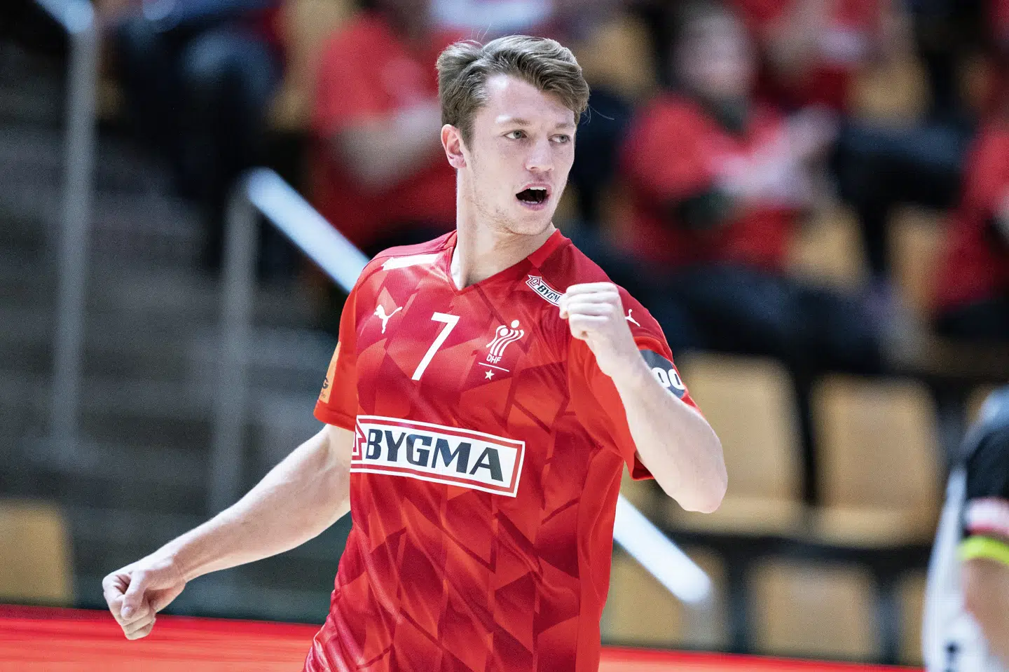 Emil Jakobsen var ramt af coronavirus i november. Fredag blev han igen testet positiv og kan foreløbig ikke spille ved VM. Henning Bagger/Ritzau Scanpix