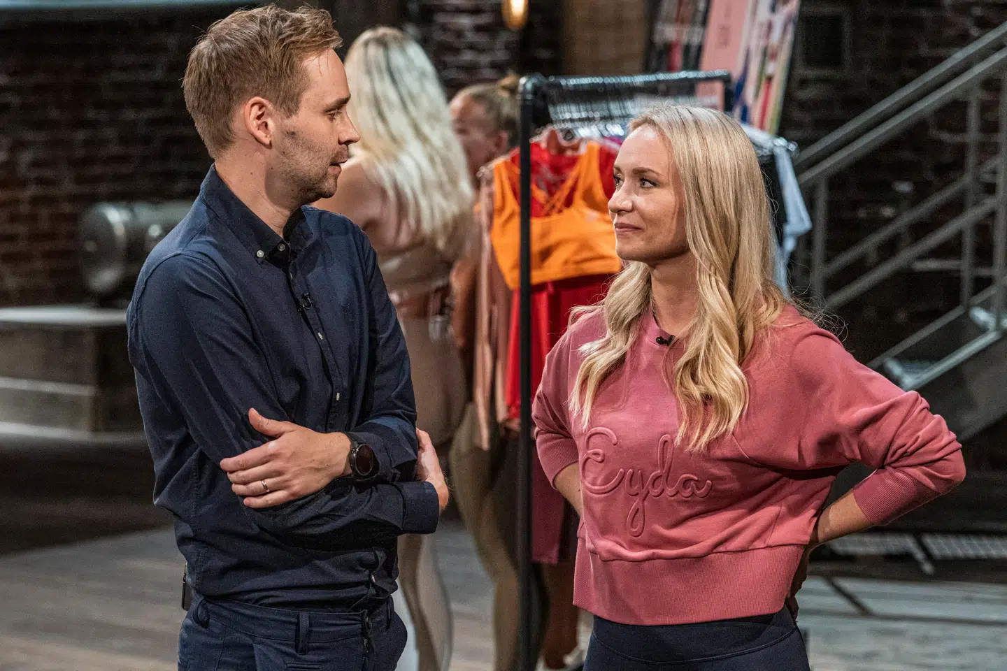 Casper Keld Jeppesen og Mette Lyngholm i 'Løvens hule'.