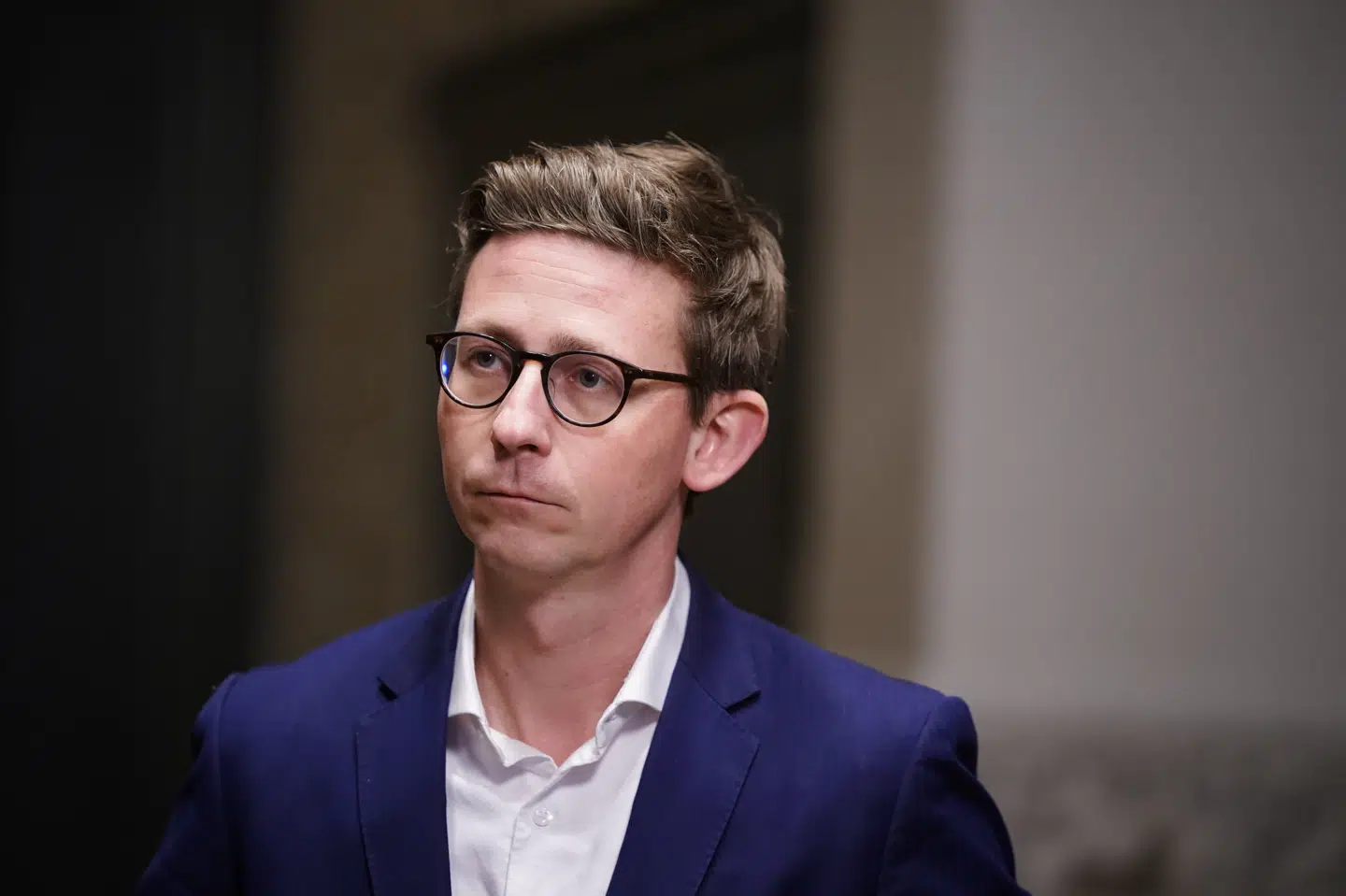Gruppeformand Karsten Lauritzen (V) mener ikke, at Inger Støjberg gav en rimelig gengivelse af Venstres gruppemøde torsdag og kalder hendes reaktion og udtalelser efter mødet for uværdige. Liselotte Sabroe/Ritzau Scanpix