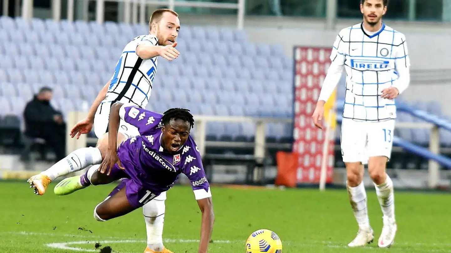 Eriksen spillede hele kampen mod Fiorentina, som endte i forlænget spilletid.