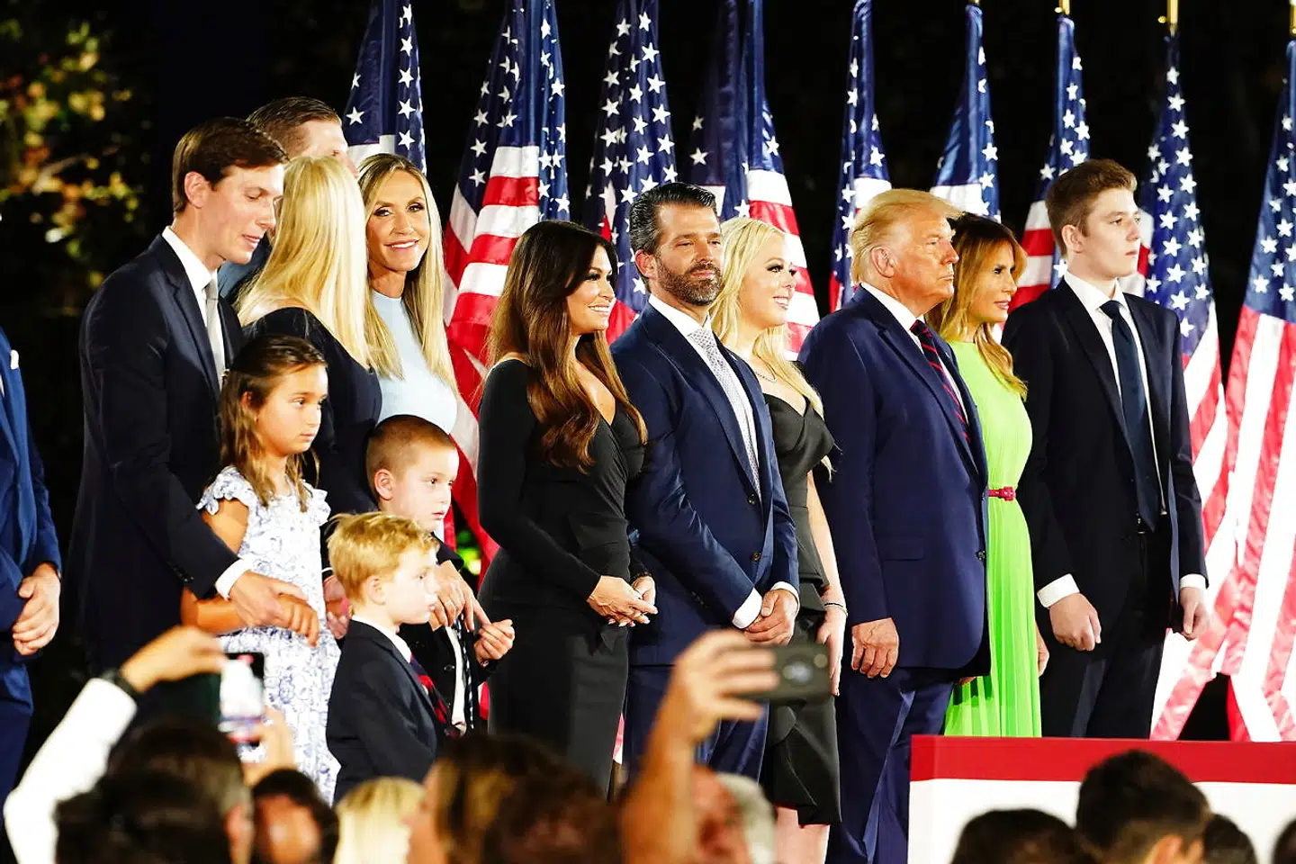 Familien Trump fotograferet under valgkampen sidste år. (Arkivfoto)