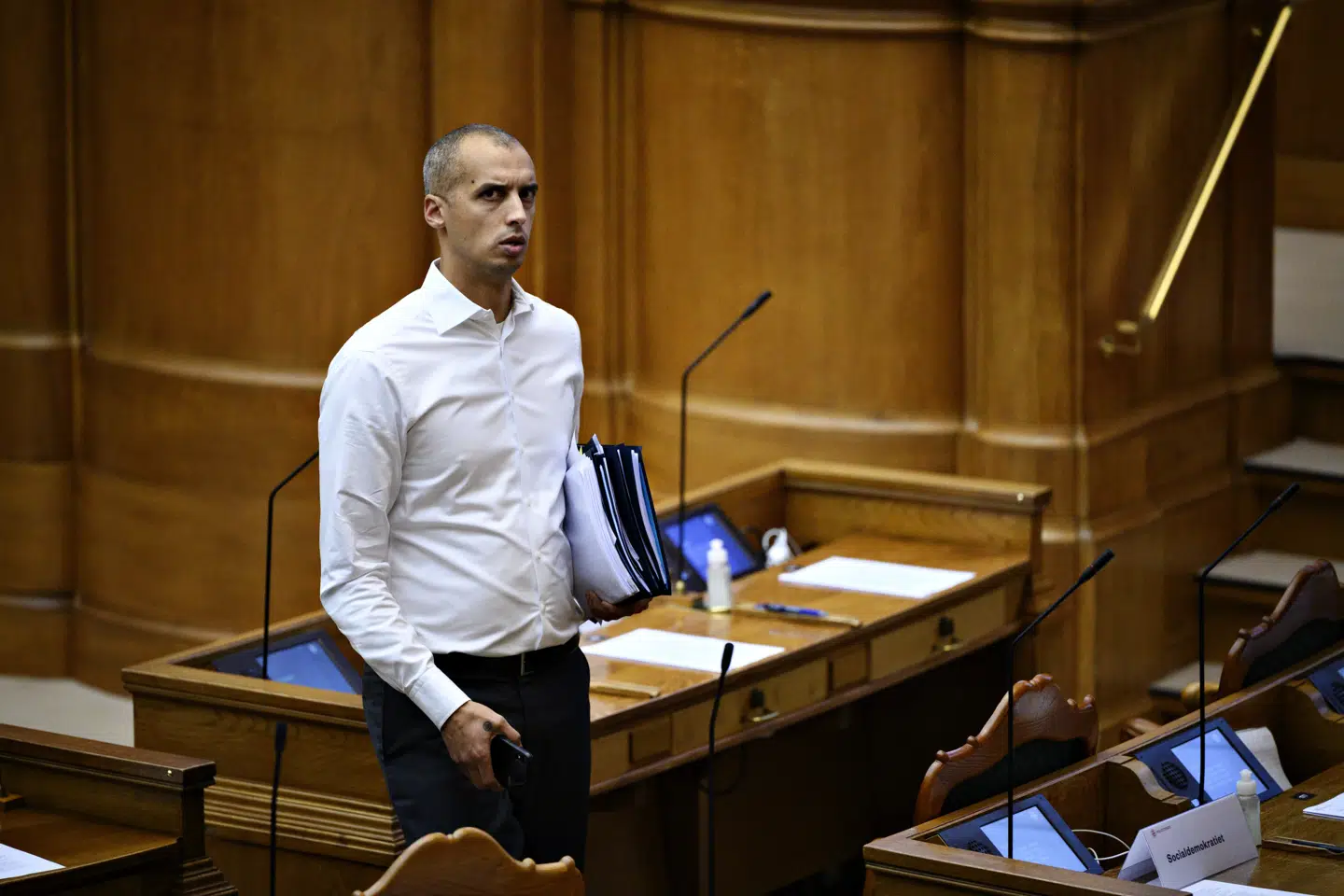 Mattias Tesfaye (S) vil have adgang til informationer fra amerikansk database. (Arkivfoto) Philip Davali/Ritzau Scanpix