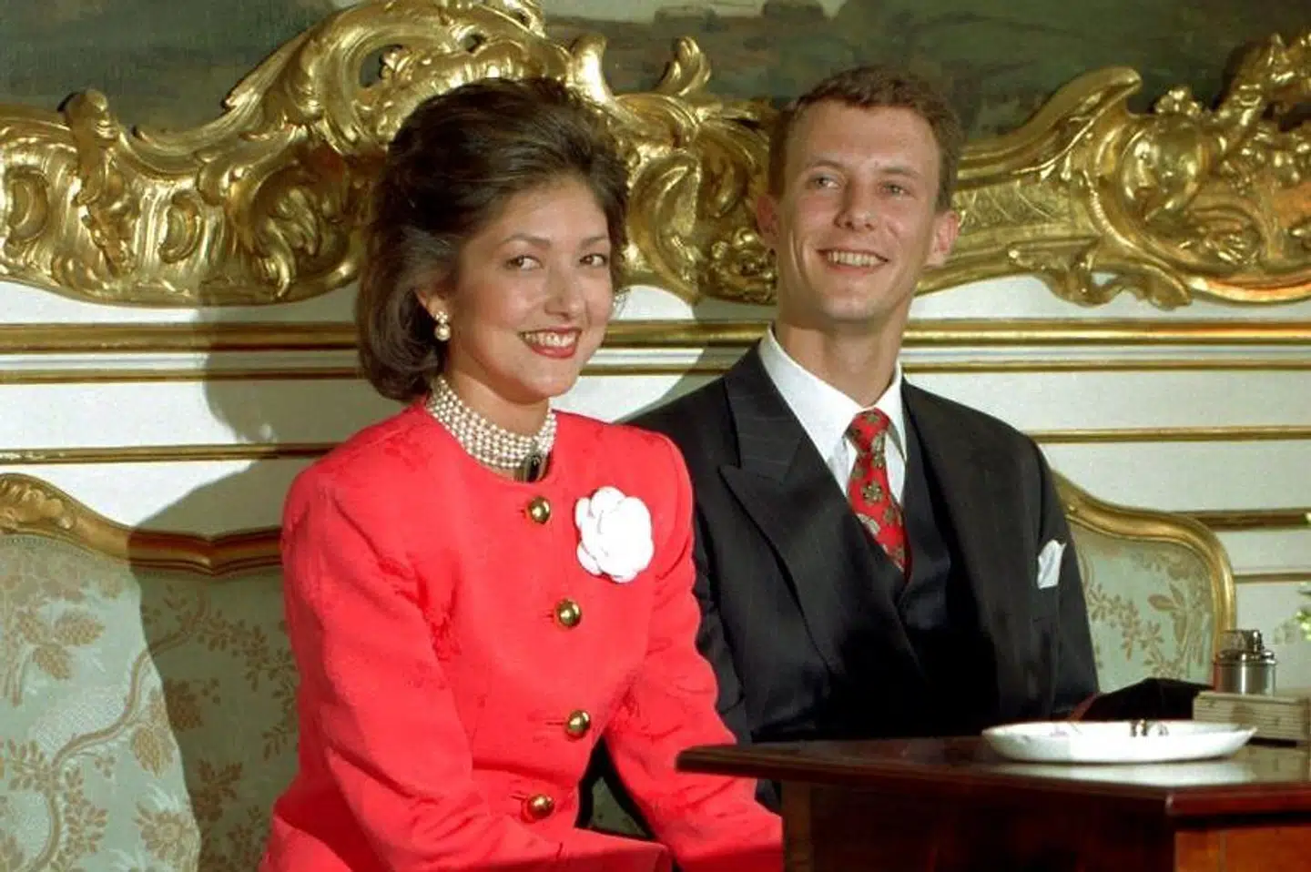 Alexandra Christina Manley og Prins Joachim ses her som nyforlovede.