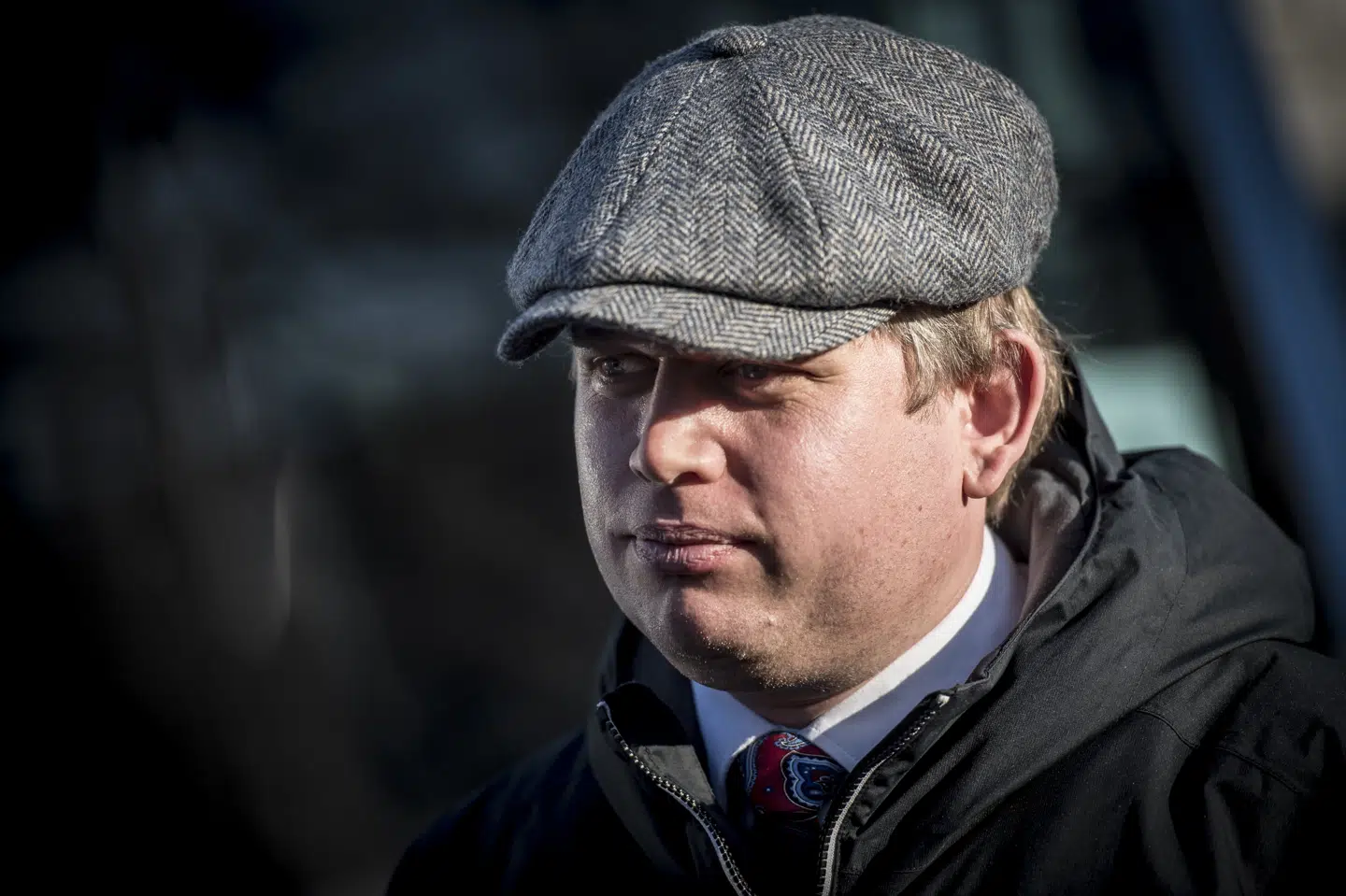 Ifølge politiet var det Rasmus Paludan (billedet), der var målet, da en 53-årige psykisk syg mand brød igennem politiets afspærring med en kniv til en Stram Kurs-demonstration sidste år. (Arkivfoto) Mads Claus Rasmussen/Ritzau Scanpix