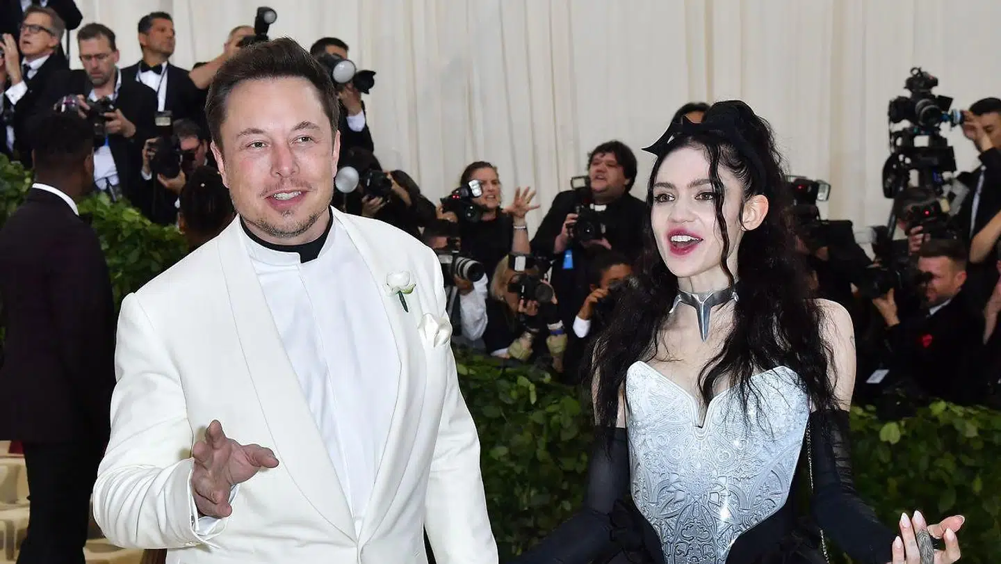 Elon Musk og Grimes.
