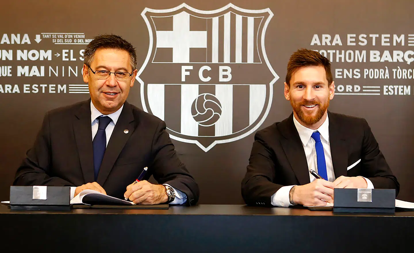 25. november 2017 skriver Lionel Messi under på en kontraktforlængelse under præsident Josep Bartomeu. Det er formentlig sidste gang, at argentineren og Barcelona fortsætter ægteskabet.