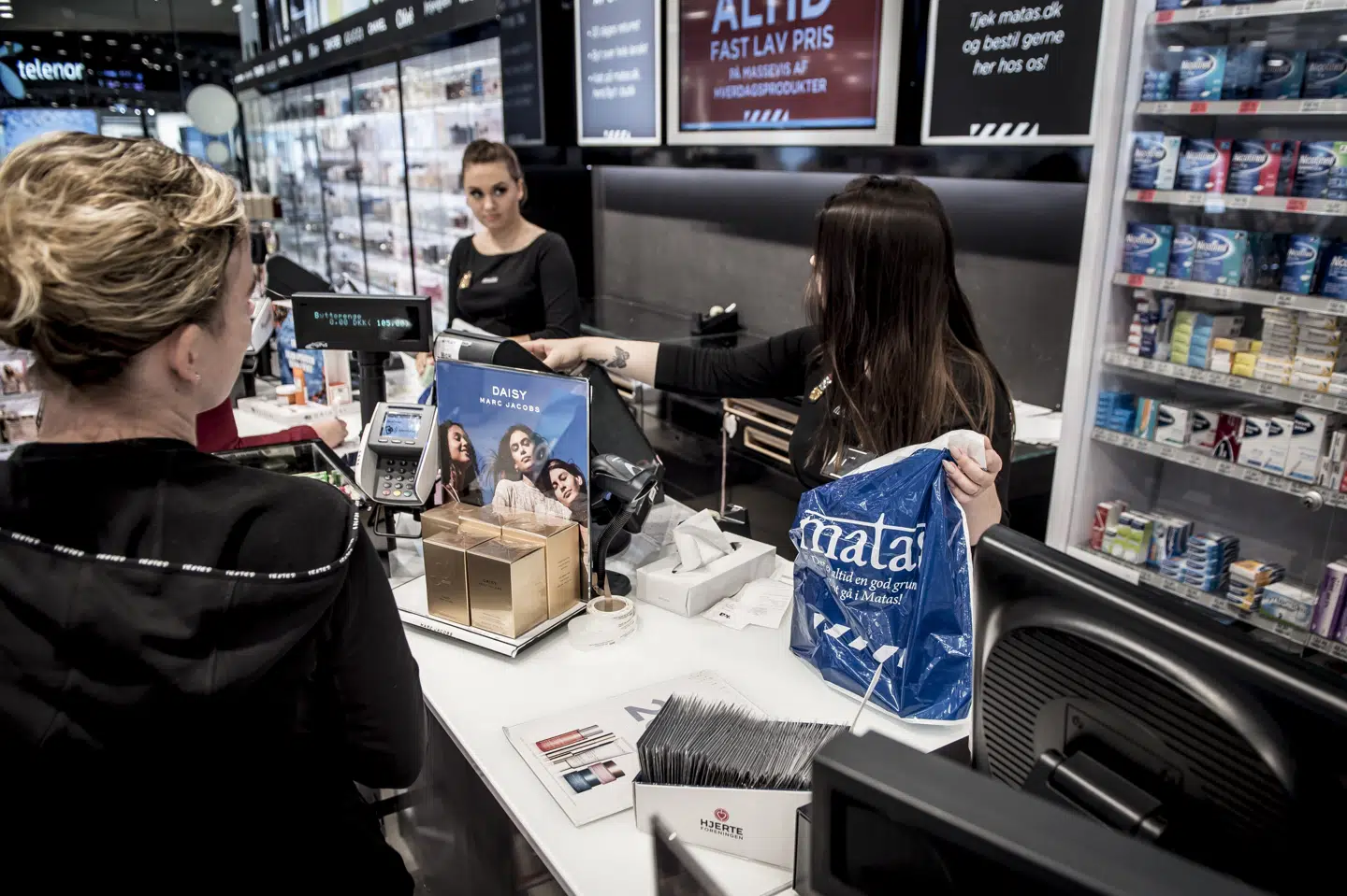 Mens salget i Matas' fysiske butikker har oplevet en samlet tilbagegang i julekvartalet, så er onlinesalget til gengæld skudt i vejret. (Arkivfoto) Mads Claus Rasmussen/Ritzau Scanpix