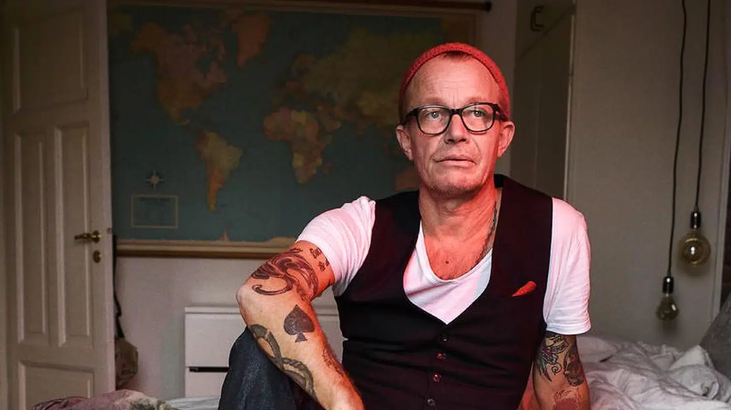 Jan Grarup i hans lejlighed i arkivfoto.