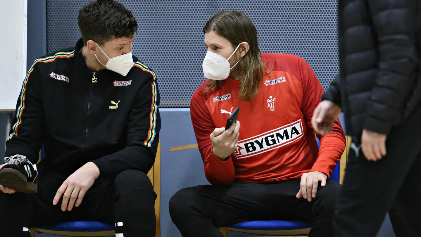 Mikkel Hansen og Niklas Landin til herrelandsholdets træning inden VM i Egypten.