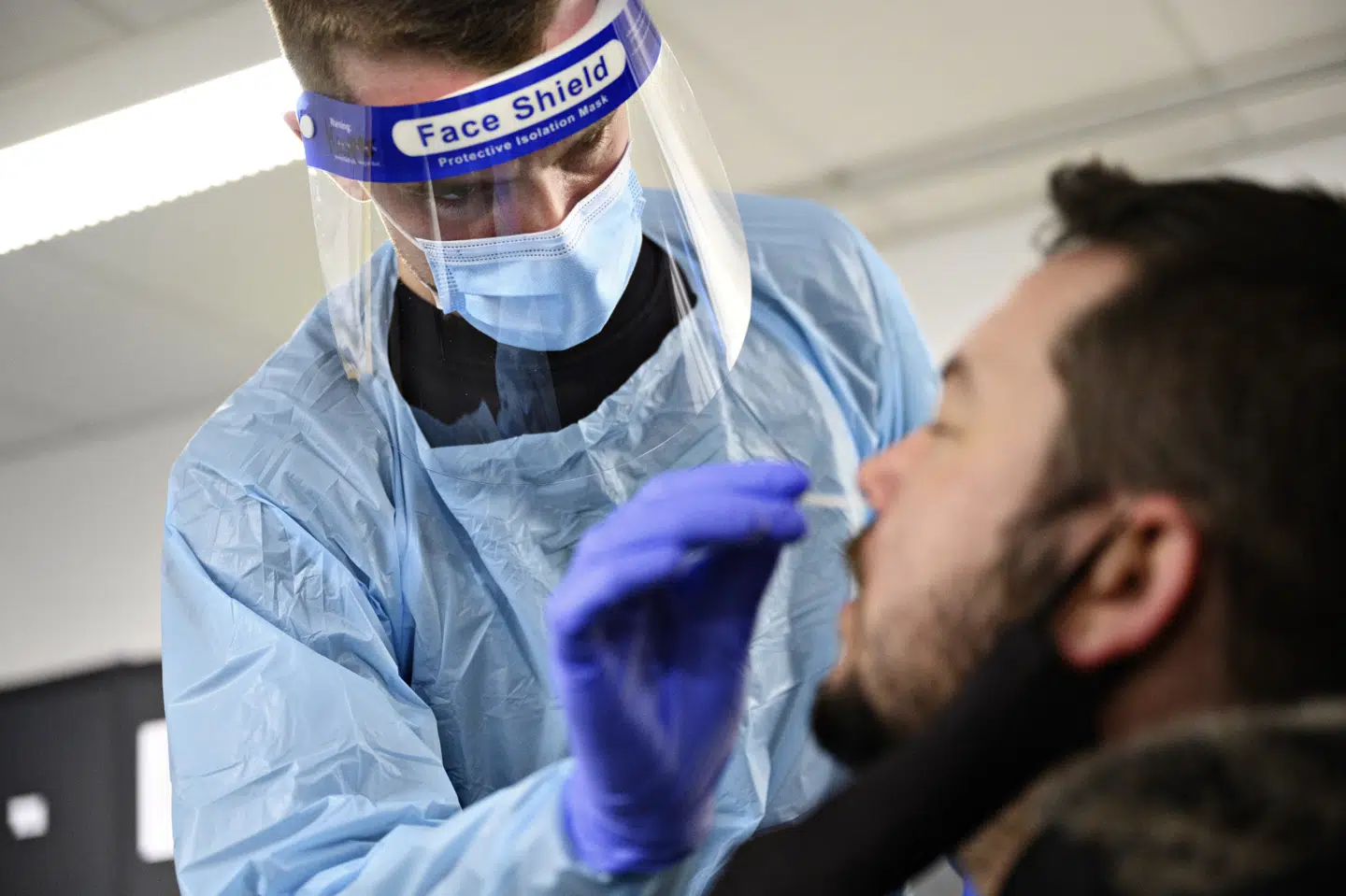 Antallet af lyntest var mandag det laveste på en hverdag siden 27. december, og hvis man ikke betragter det som en helt almindelig hverdag, var det laveste antal siden 16. december. (Arkivfoto) Philip Davali/Ritzau Scanpix