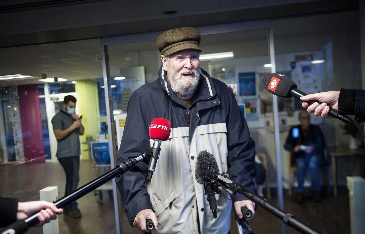 Leif Heiselberg var den første i Danmark, der blev vaccineret mod coronavirus. Det skete i Odense 27. december 2020.