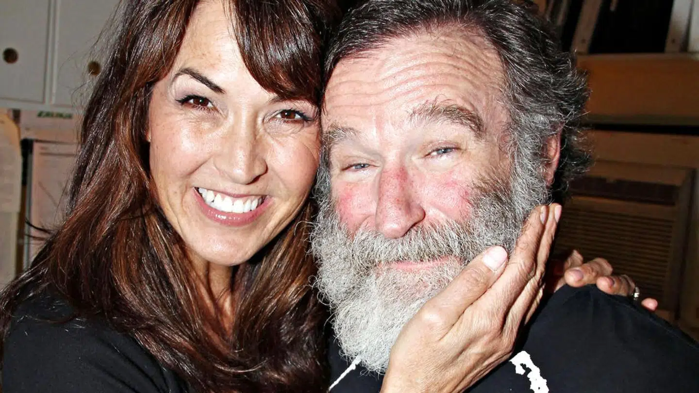 Susan Schneider Williams og afdøde Robin Williams.