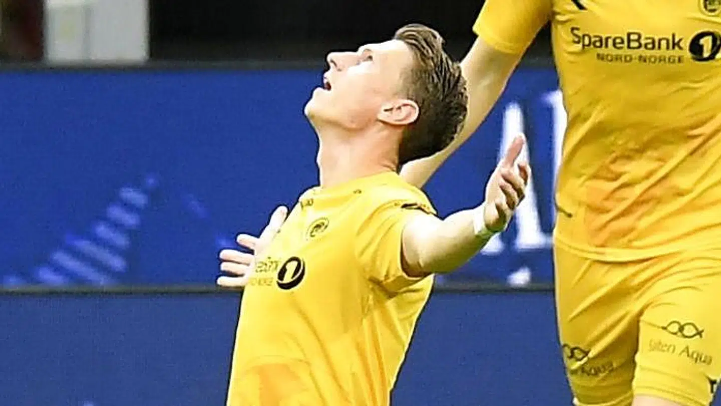 Kasper Junker efter scoring mod Milan på San Siro i Europa League-kvalifikationen.