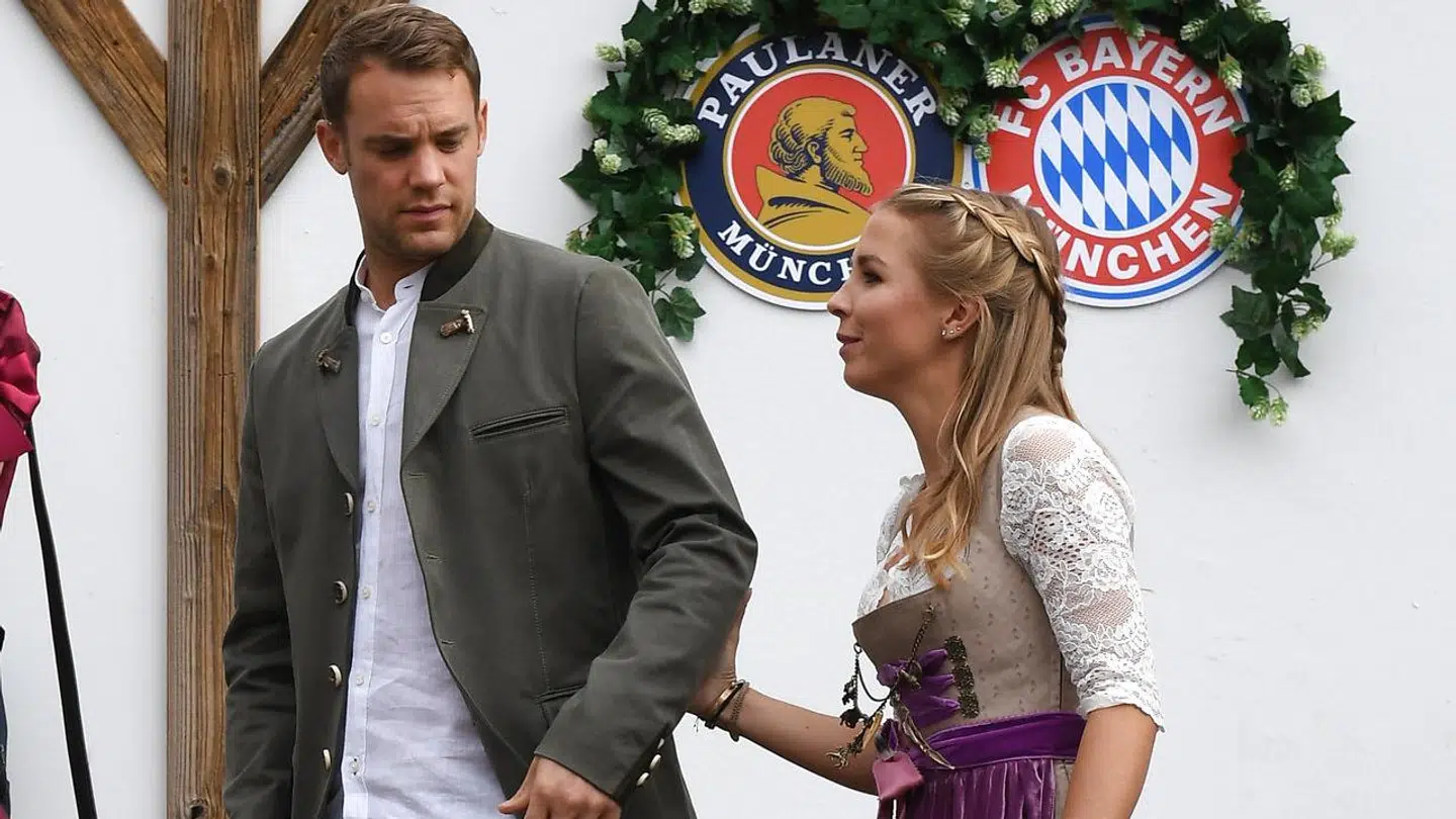 Manuel og Nina Neuer i 2018 ved oktoberfest i Bayern.