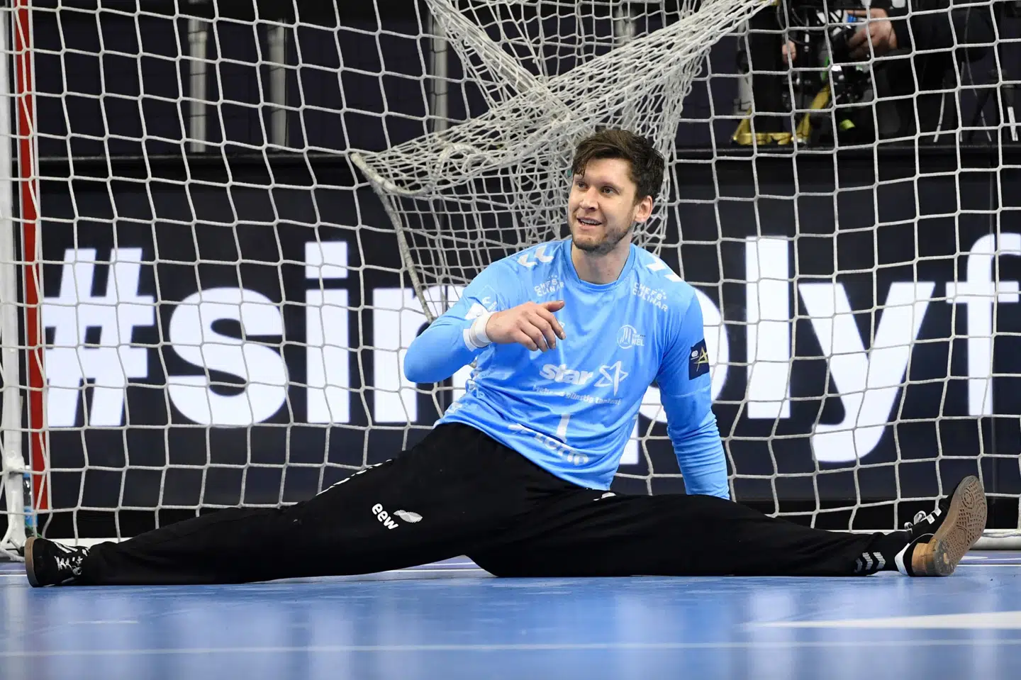 Niklas Landin kan sammen med holdkammeraterne i Kiel fejre Champions League-sejren. Ina Fassbender/Ritzau Scanpix