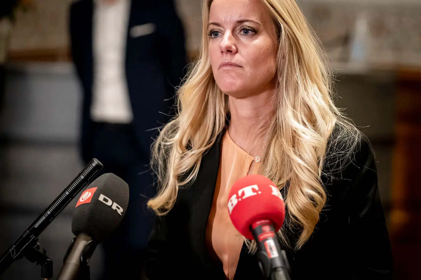 Pernille Vermund (NB) advarer Jakob Ellemann-Jensen mod at stemme for en rigsretssag mod Inger Støjberg. Arkivfoto