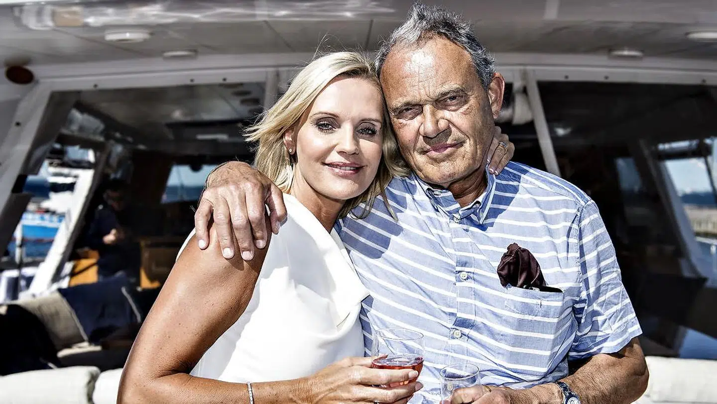 Karsten og Janni Ree i 2015, hvor de blev fotograferet hans store yacht i Rungsted Havn.