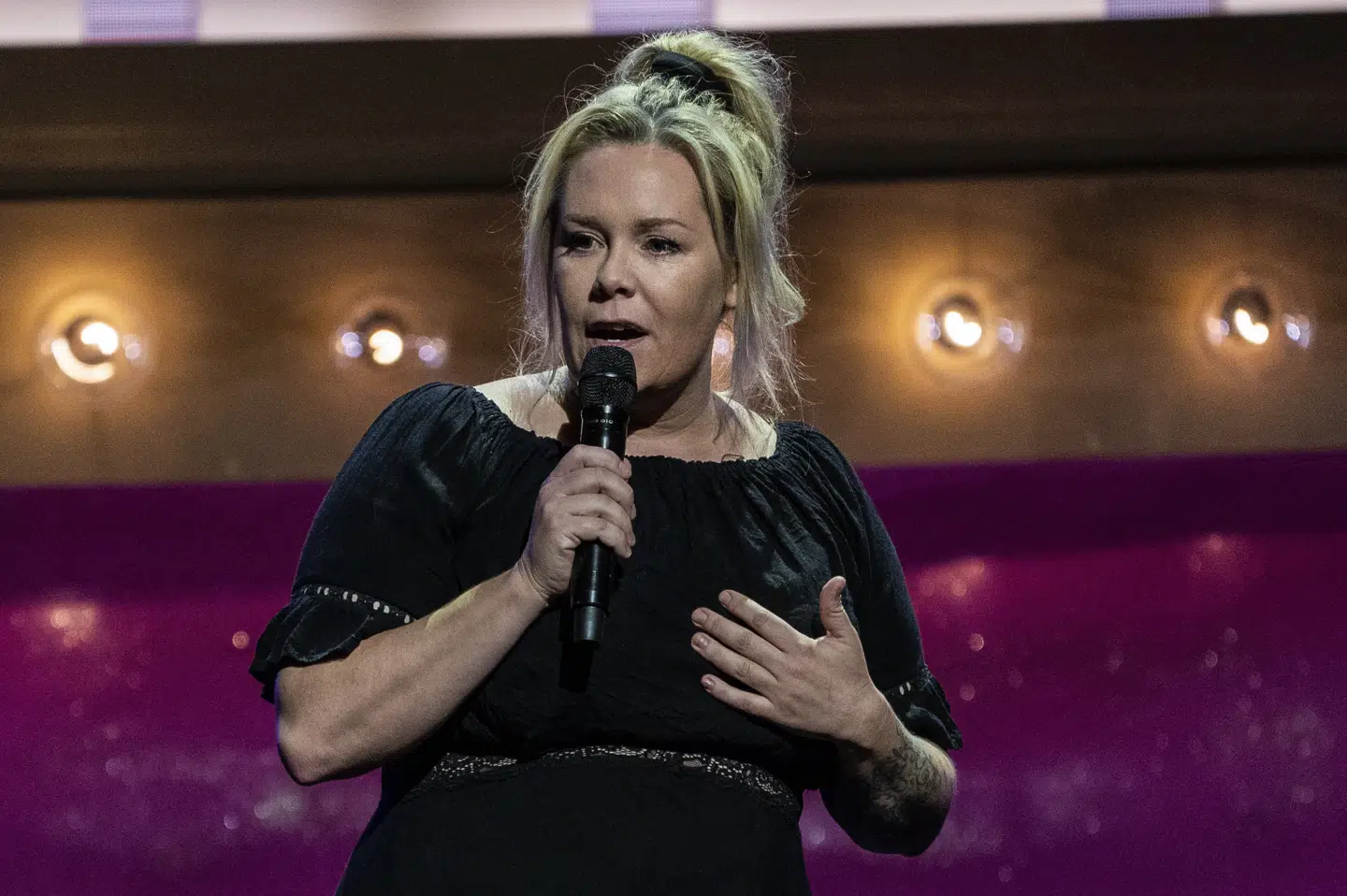 Komikeren Linda P. blev tidligere på året mor for første gang, da datteren Nanna kom til verden. (Arkivfoto) Martin Sylvest/Ritzau Scanpix