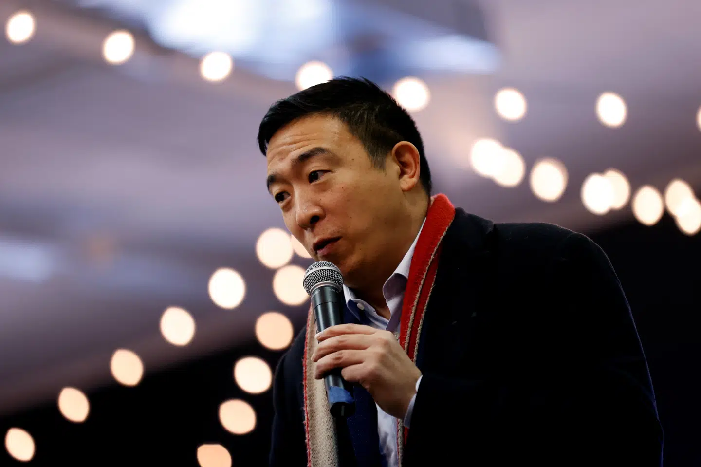 Andrew Yang har skabt opmærksomhed ved at opbygge en entusiastisk gruppe af støtter, som han kalder Yang Gang. (Arkivfoto.) Mike Segar/Reuters