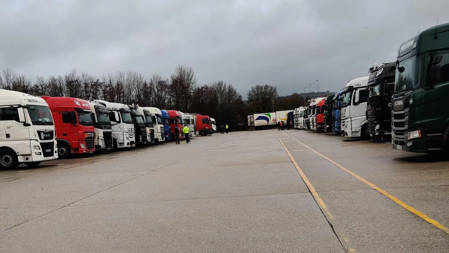 Sådan er udsigten i de næste dage fra Kasper Dos Santos' lastbil