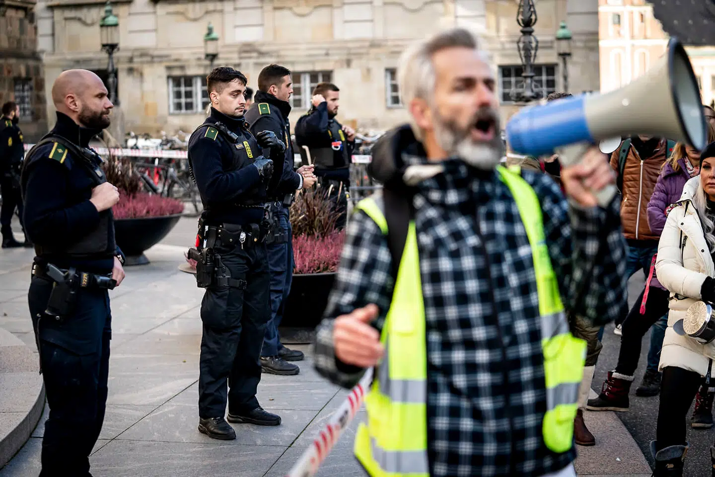 Demonstration mod Epidemiloven ved Christiansborg i København, onsdag den 4. november 2020.. (Foto: Mads Claus Rasmussen/Ritzau Scanpix)
