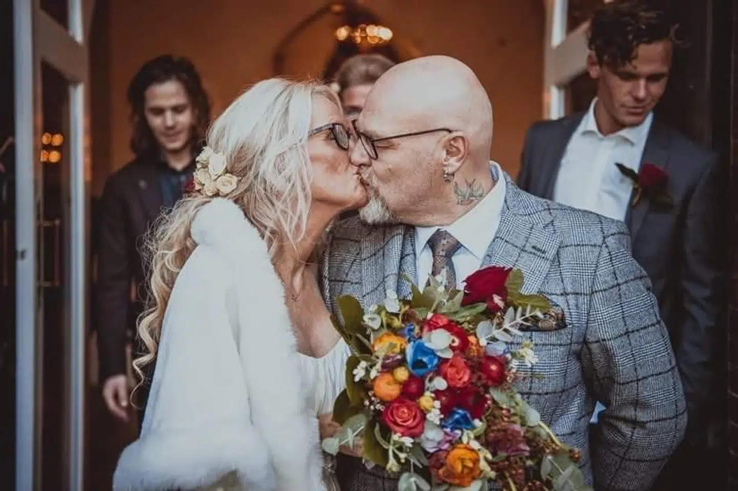 Carsten Olsen med sin kone nummer tre, som han blev gift med i november 2017.