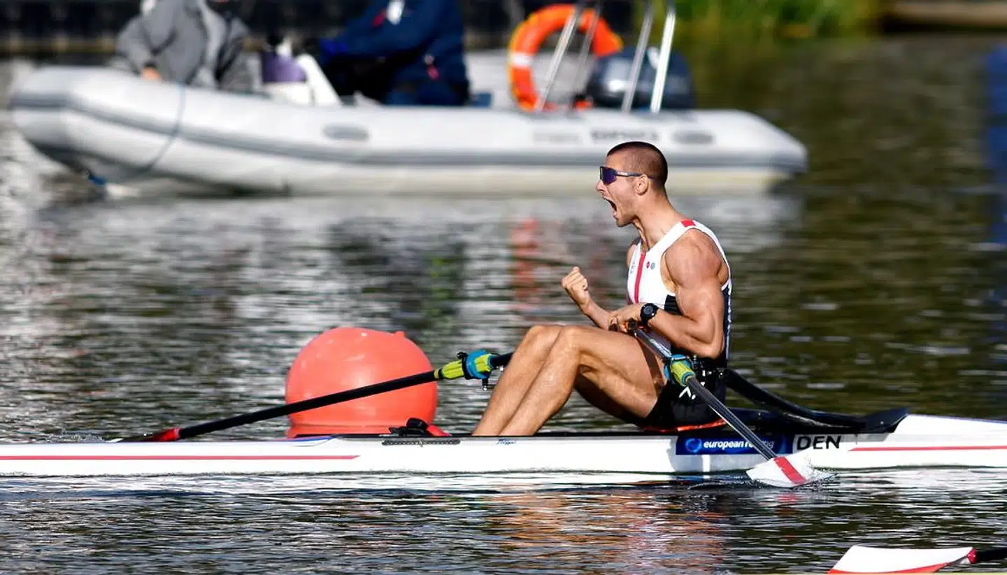 Sverri Nielsen roede sig i oktober hele vejen til guldmedalje i singlesculler.