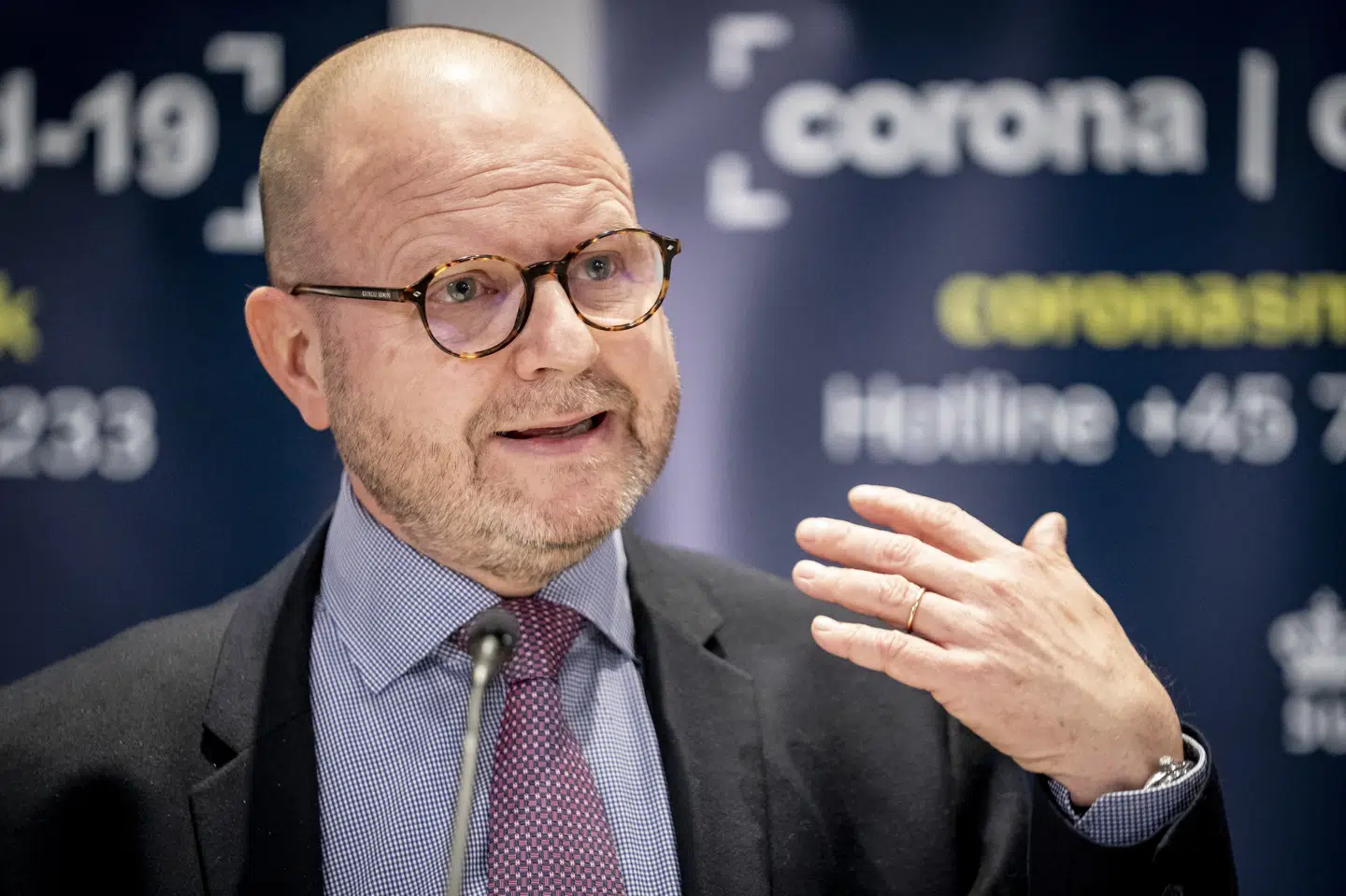 Direktør i Lægemiddelstyrelsen Thomas Senderovitz fortæller, at der er blevet arbejdet dag og nat hos Det Europæiske Lægemiddelagentur (EMA) for at vurdere vaccinen fra Pfizer og BioNTech. (Arkivfoto) Mads Claus Rasmussen/Ritzau Scanpix