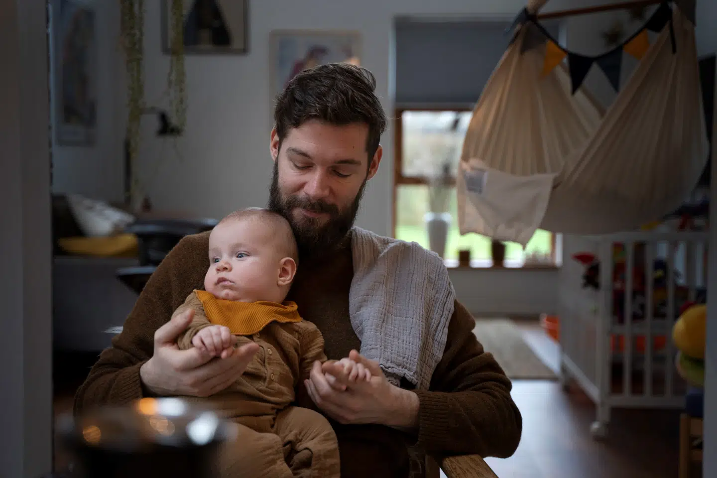 I Svenstrup ved Aalborg er Jannie, Steffen og Uffe ved at finde formen som familie. Foto Sarah Nørgaard.