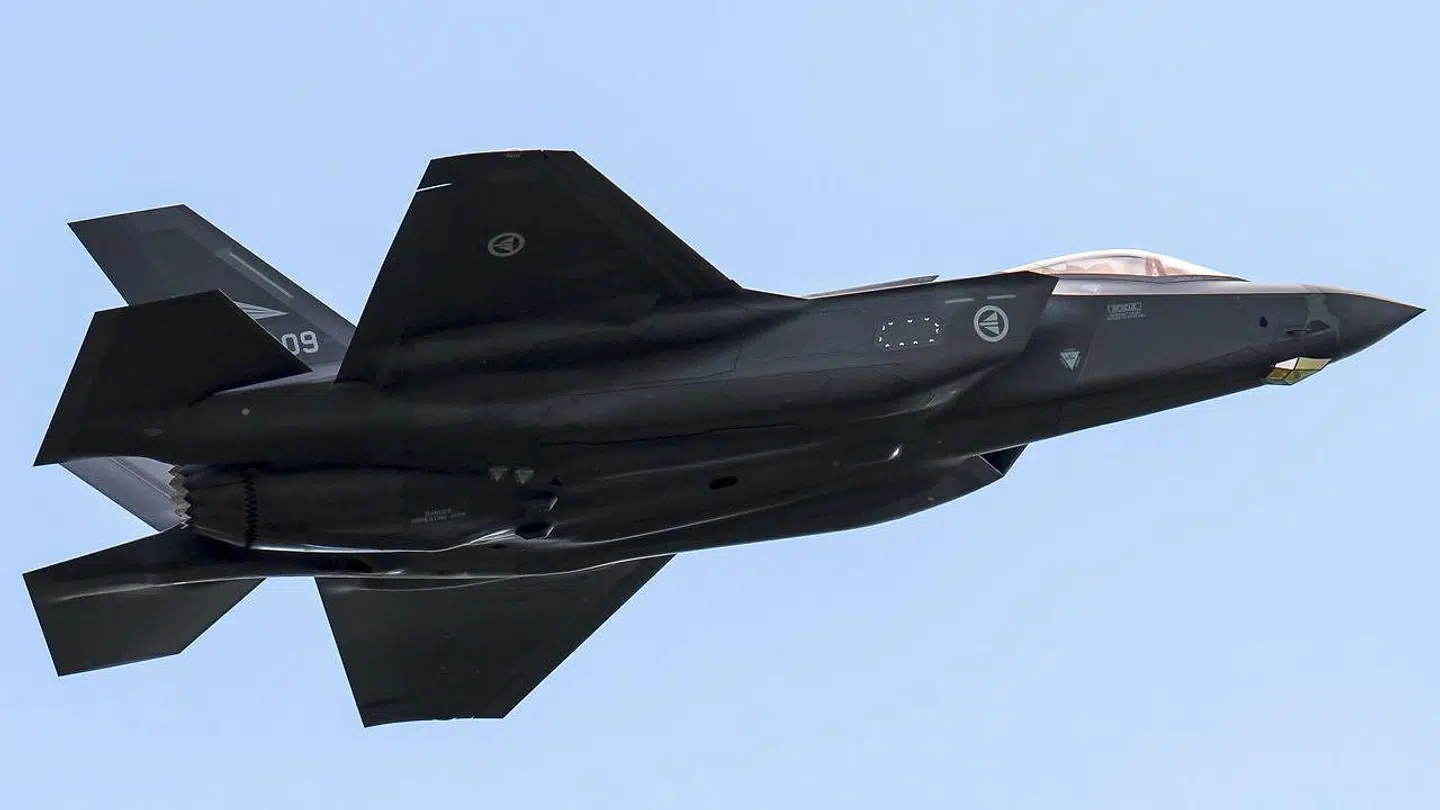 Arkivfoto af et kampfly fra flyvestationen Skrydstrup.