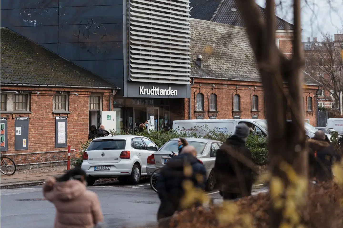 Onsdag var der 30 minutters kø til PCR-test ved det mobile teststed ved Krudttønden på Østerbro.