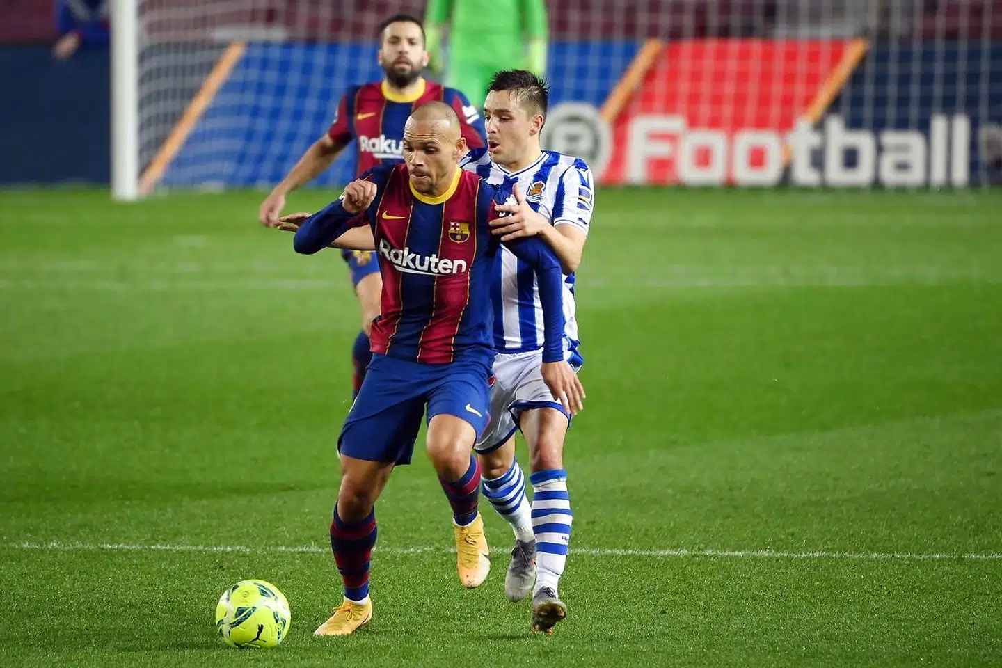 Braithwaite spillede en fin kamp i Barcelonas sejr mod Sociedad.