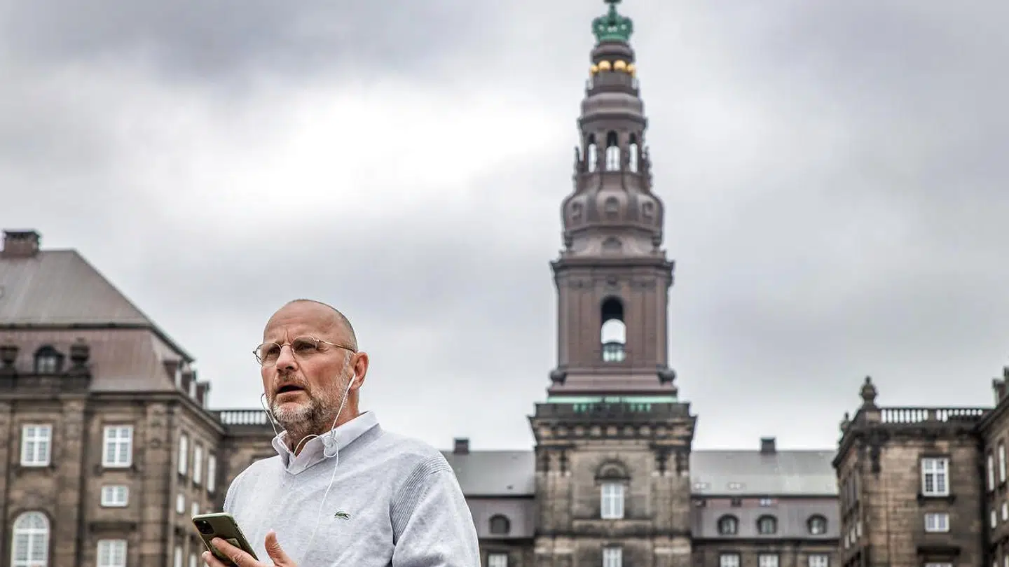 Portræt af politisk redaktør på B.T. Henrik Qvortrup ved Christiansborg Oktober 2020