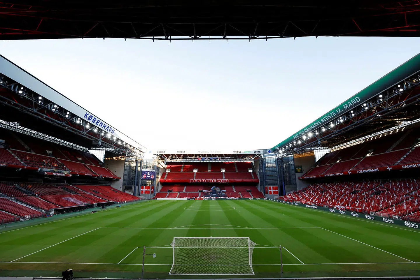 Soccer Football - UEFA Nations League - League A - Group 2 - Denmark v England - Telia Parken, Copenhagen, Denmark - September 8, 2020 General view inside the stadium before the match REUTERS/John Sibley