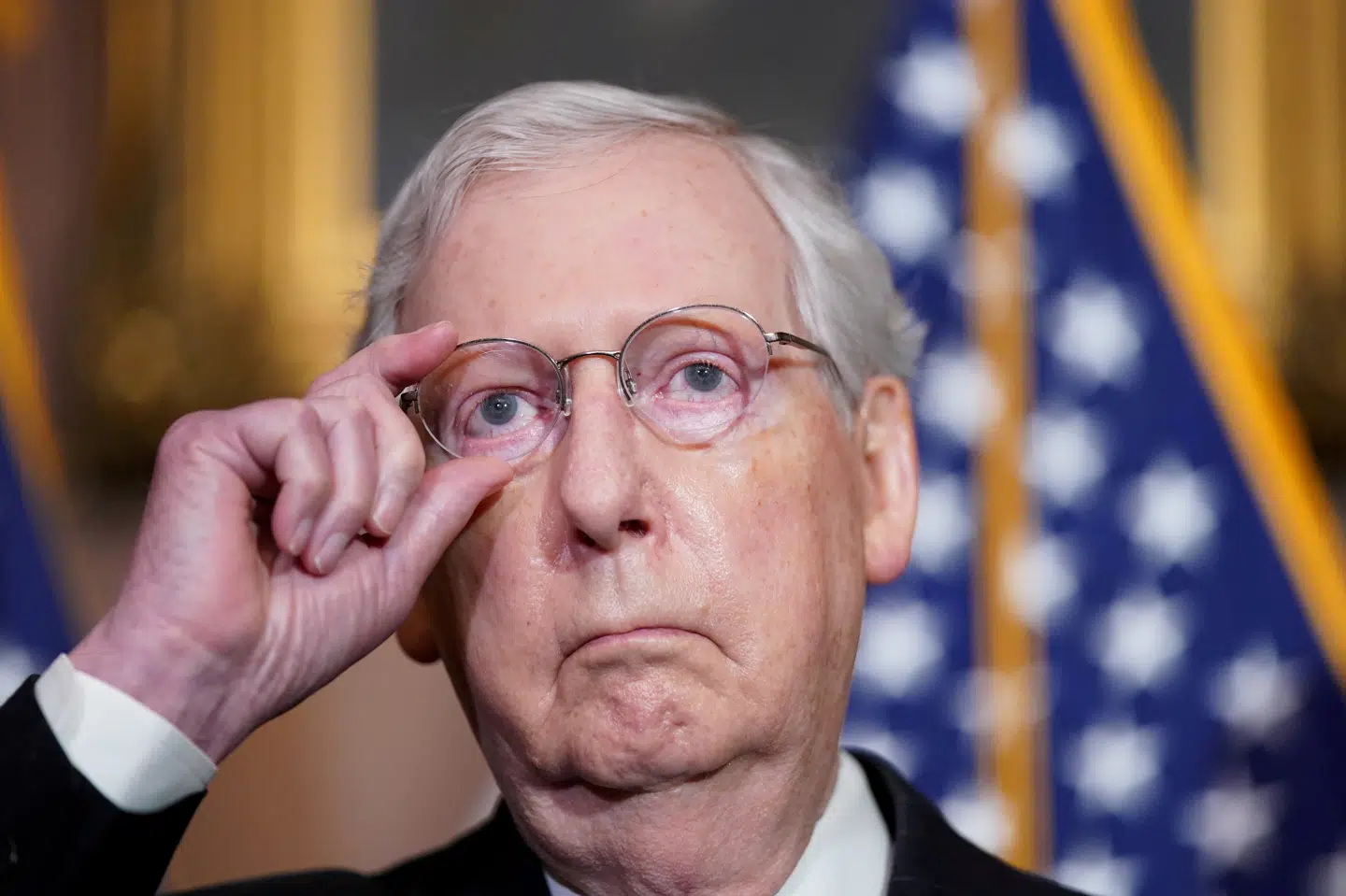 Senatets flertalsleder, republikaneren Mitch McConnell, har nu brudt sin langvarige tavshed og lykønsker Joe Biden og Kamala Harris med valgsejren. (Arkivfoto) Kevin Lamarque/Reuters