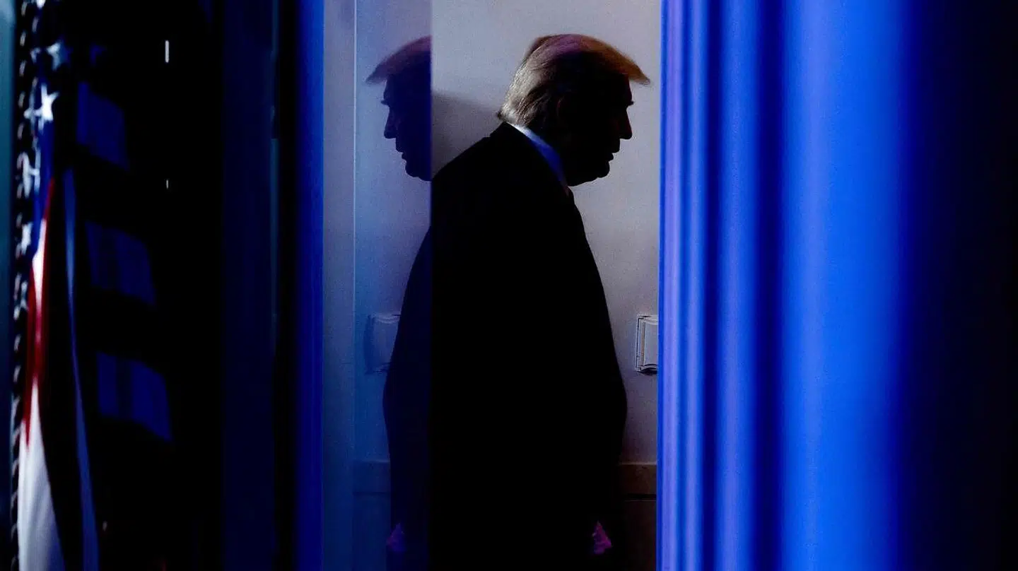 Arkivfoto af Donald Trump.