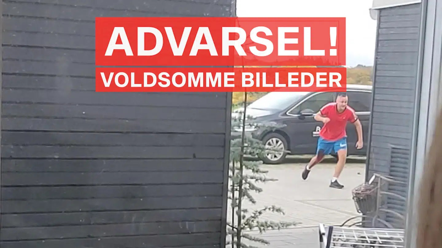 Videoen, hvor politiet skyder, Oliver Dalgaard kan ses øverst i artiklen.