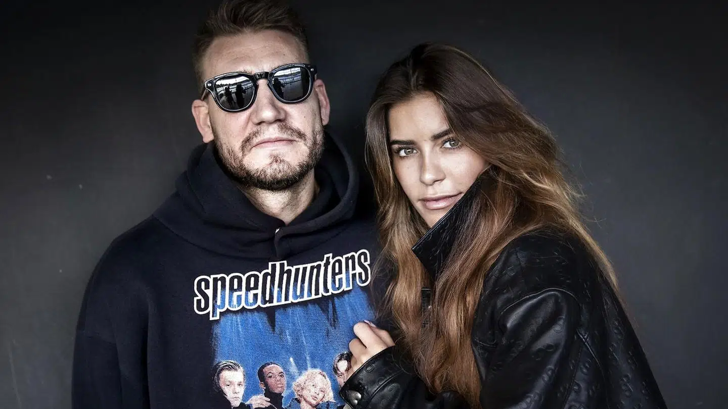 Nicklas Bendtner med kæresten, Philine Roepstorff.