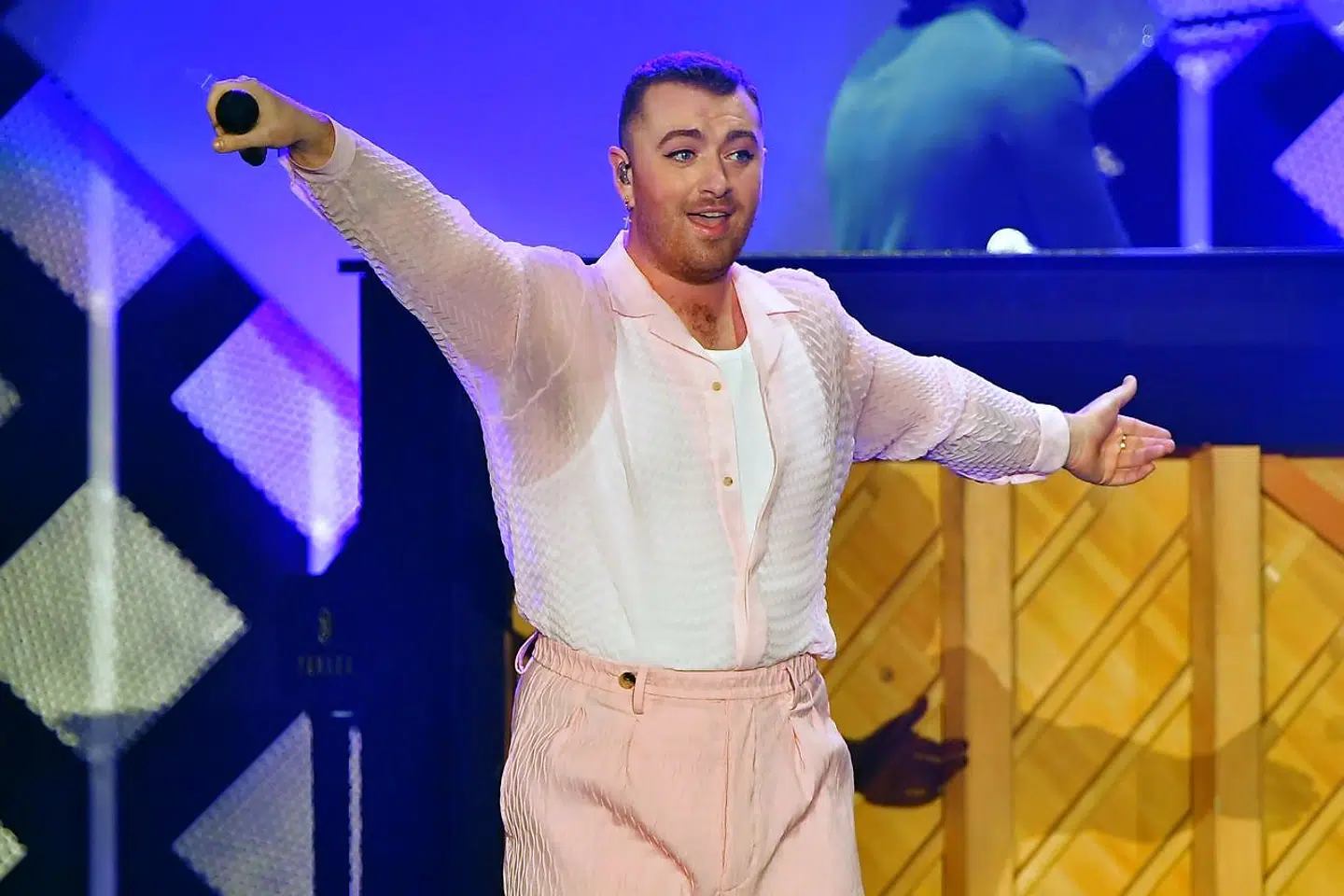 Den britiske sanger Sam Smith til iHeart 'Radios Jingle Ball' 2019. Foto: Frederic J. BROWN / AFP