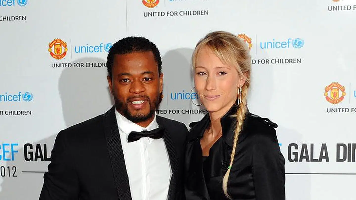 Patrice og Sandra Evra, da de stadig var et par.