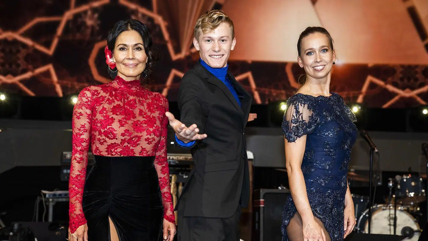 Nukâka Coster-Waldau, Albert Rosin Harson og Merete Mærkedahl er klar til 'Vild med dans'-finalen.