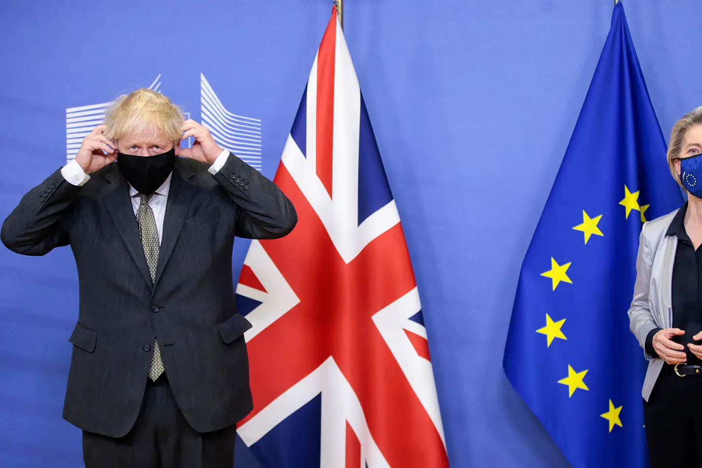 Den britiske premierminister, Boris Johnsen, er i Bruxelles for endnu en gang at forsøge at lande en brexitaftale. Brexit træder i kraft 1. januar 2021. (Arkiv) Pool/Reuters