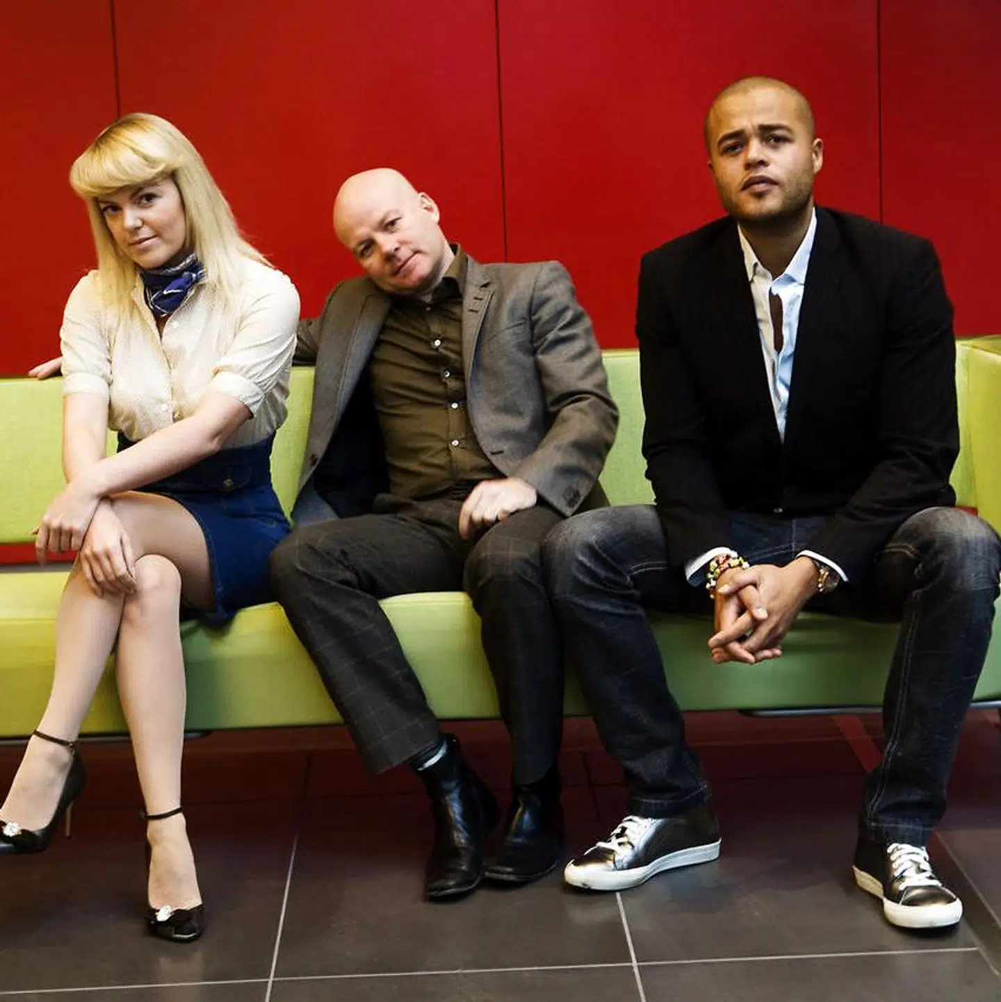 Remee, Thomas Blachman og Lina Rafn. De tre dommere i den første danske udgave af 'X Factor' i 2008.
