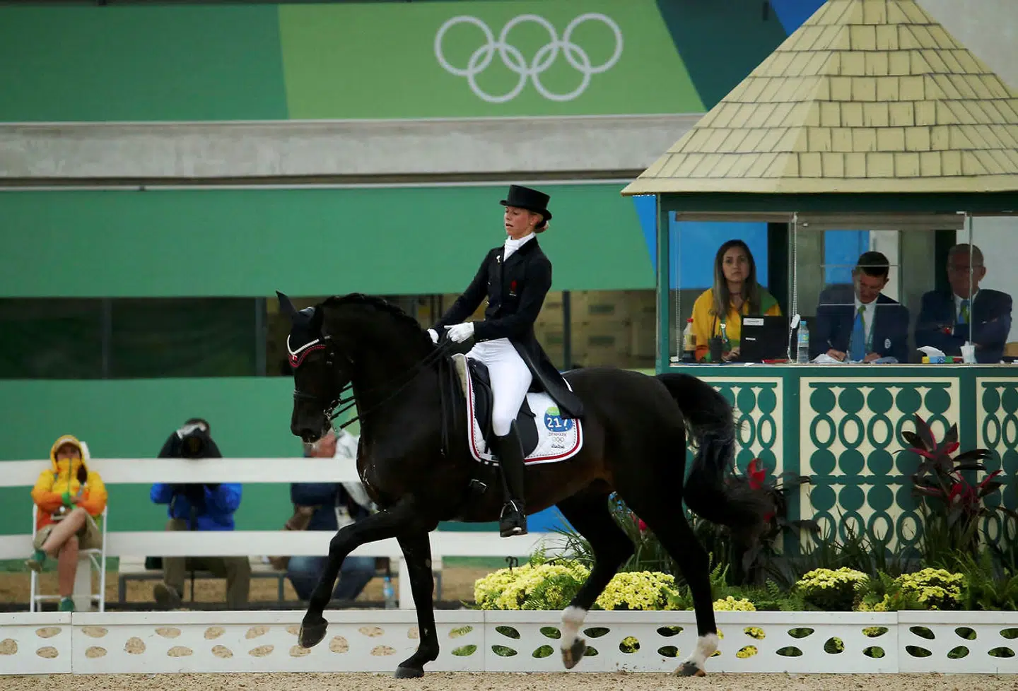 Agnete Kirk Thinggaard ved OL i Rio 2016 på hesten JoJo Az.