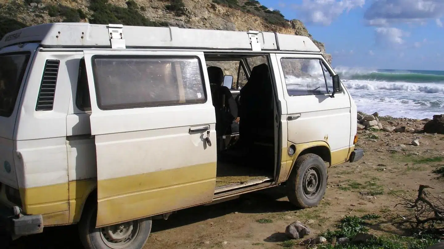 Christian B boede angiveligt i denne Volkswagen på Algarve-kysten, da Maddie forsvandt i 2007.